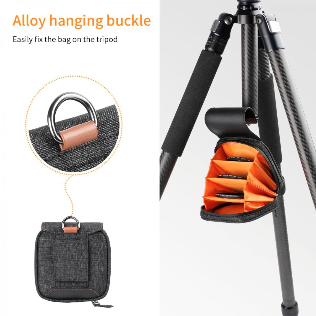 K&F Concept Filter Pouch, Torbica za filtere (veličine 37mm-95mm) sa 4 džepa KF13.137 - 4